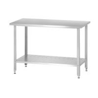 Стол производственный СПРн - 1000*800*860 "Norma Inox" (полка перфорация, ножка угловая)