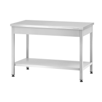 Стол производственный СПРп - 1500*600*860 "Profi Ral" (полка сплошная)