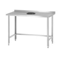 Стол производственный СПРн - 1200*600*860 "Norma Zn", сбор отходов, борт (полка-обвязка разборная, ножка угловая)