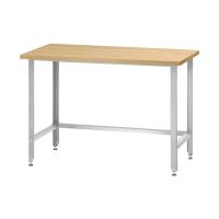 Стол кондитерский СПРн - 1200*800*860 "Norma Inox", бук/40 (полка-обвязка сварная, ножка угловая)