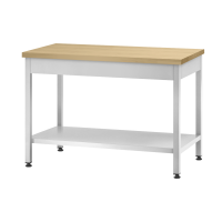 Стол кондитерский СПРп - 1200*800*860 "Profi Ral", бук/40 (полка сплошная)