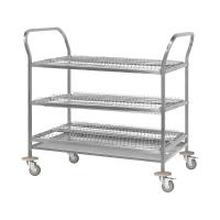 Тележка для сушки посуды ТДПп - 900*600*1060 "Profi Ral", 3 уровня - стаканы/тарелки/тарелки