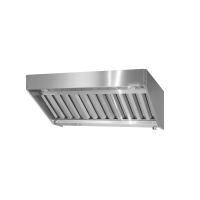 Зонт вытяжной полуоткрытый ЗВПн - 1800*1000*400 "Norma Inox", пристенный (к-т светильников)