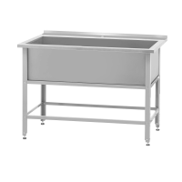 Ванна моечная ВМСб - 1010 "Base" (полка с отверстием, борт)