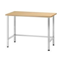 Стол кондитерский СПРн - 1200*600*860 "Norma Inox", бук/40 (полка-обвязка разборная; ножка профильная, тр. 40*40)