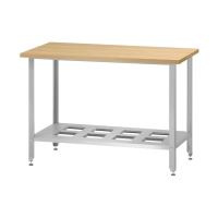 Стол кондитерский СПРн - 1500*700*860 "Norma Ral", бук/40 (полка-решетка, ножка угловая)