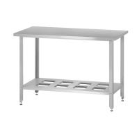 Стол производственный СПРн - 600*800*860 "Norma Ral" (полка-решетка, ножка угловая)