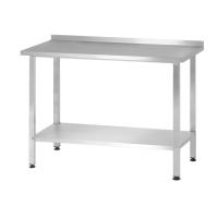 Стол производственный СПРн - 1200*700*860 "Norma Ral", борт (полка сплошная; ножка профильная, тр. 40*40)