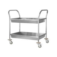 Тележка для сбора посуды ТДПп - 900*600*860 "Profi Inox", 2 уровня