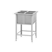 Ванна моечная для обработки яиц ВМСн - 700*700*860 "Norma Zn", 4 м/о 275*285*350 (ножка угловая)