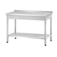Стол производственный СПРп - 1200*800*860 "Profi Ral", борт (полка сплошная)