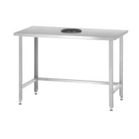 Стол производственный СПРн - 600*800*860 "Norma Inox", сбор отходов (полка-обвязка разборная, ножка угловая)