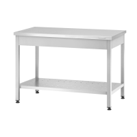 Стол производственный СПРп - 1800*800*860 "Profi Inox" (полка перфорация)