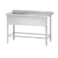 Ванна с рабочей поверхностью РПЦн - 1500*600*860 "Norma Ral", левое, м/о 500*400*250, борт, отв. д/смесит., экран (ножка угловая)