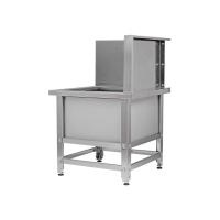 Ванна моповая сварная ВМСн - 700*700*500 (800) "Norma Zn", 1 м/о 600*600*200 (облицовка Г-образная, правая; ножка угловая)