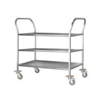 Тележка для сервировки ТДСп - 900*600*860 "Profi Inox", 3 уровня